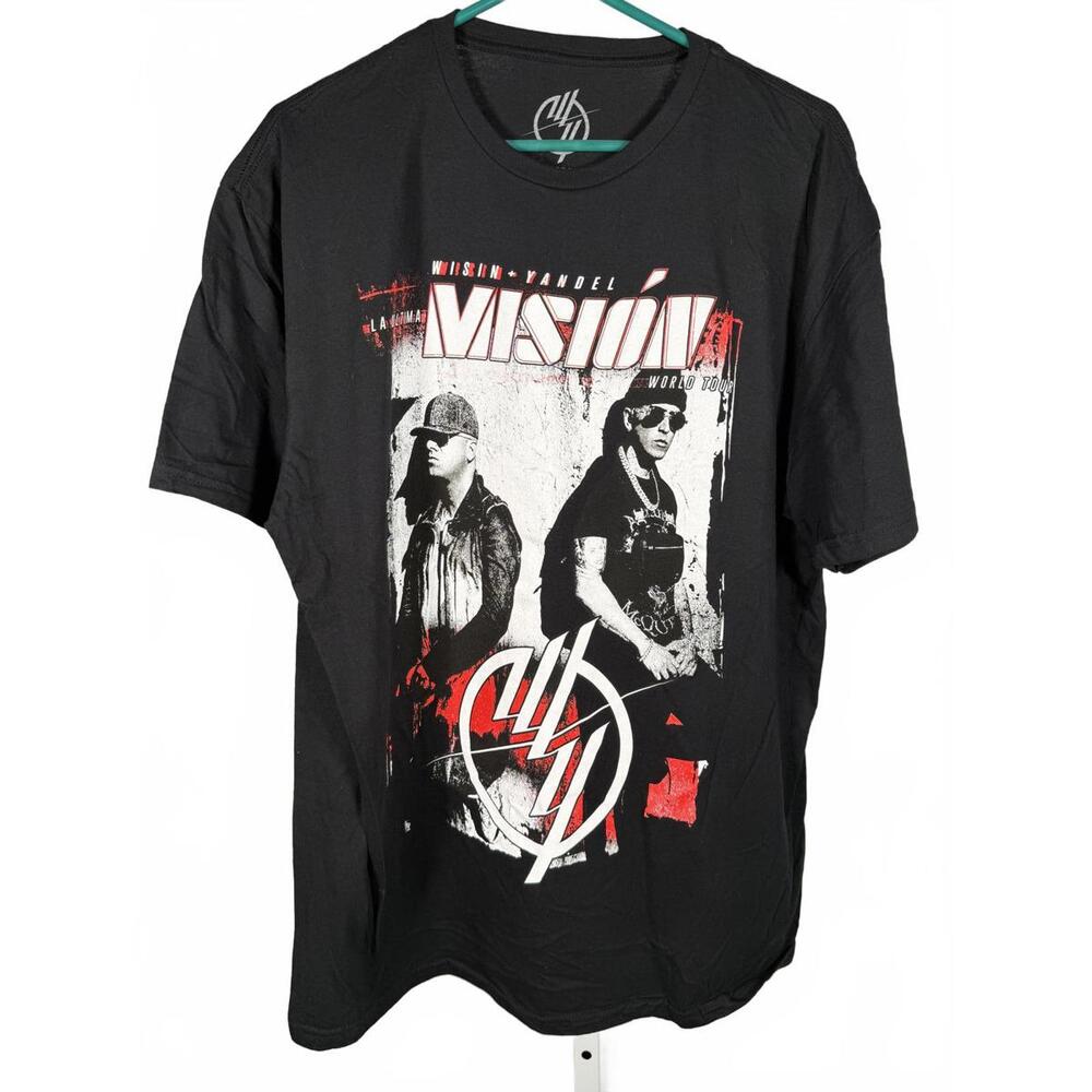 Wisin & Yandel La Ultima Mision World Tour T-Shirt Size XL
